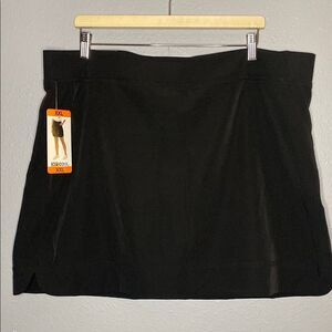 NWT New 32 Degrees Cool Black Skort with Pockets Size XXL